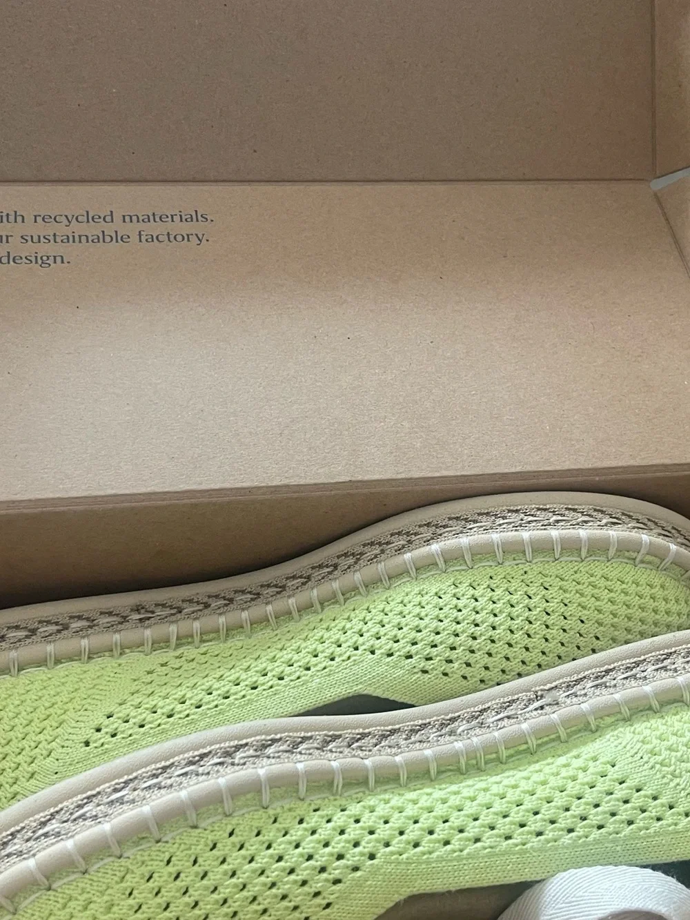 Rothy's Neon Lime Knit Espadrille Flats